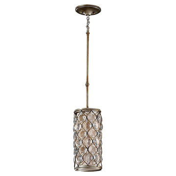 Murray Feiss 1 Bulb Burnished Silver Chandelier - C140-P1258BUS