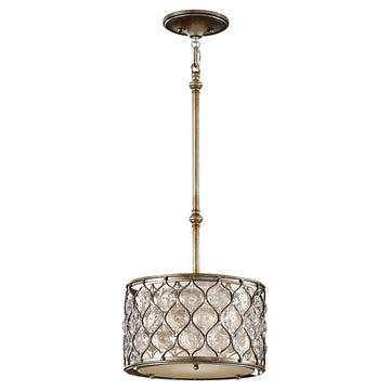 Murray Feiss 1 Bulb Burnished Silver Chandelier - C140-P1259BUS