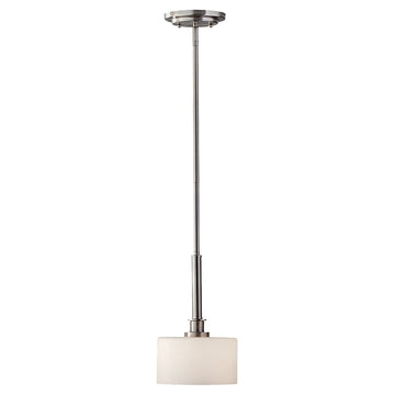 Murray Feiss 1 Bulb Brushed Steel Pendant - C140-P1264BS