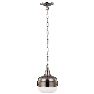 Murray Feiss 1 Bulb Polished Nickel / Brushed Steel Pendant - C140-P1282PN/BS