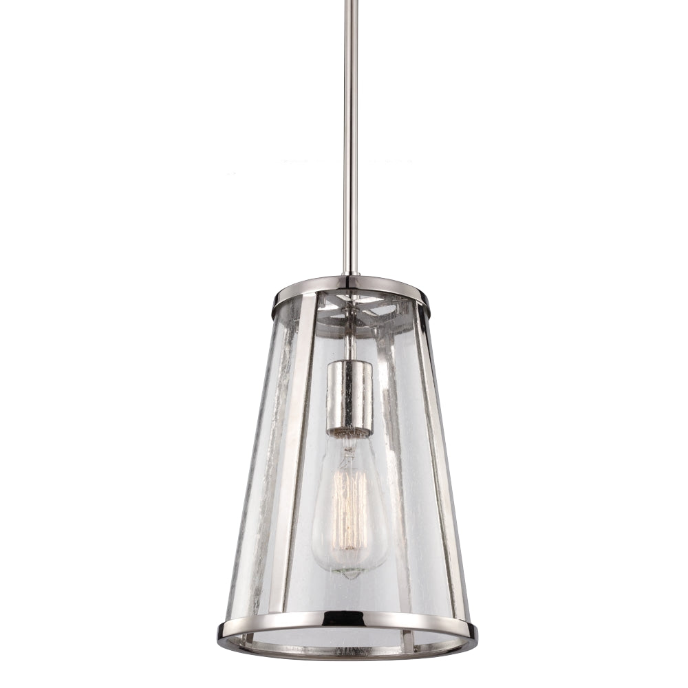 Murray Feiss 1 Bulb Polished Nickel Pendant - C140-P1287PN