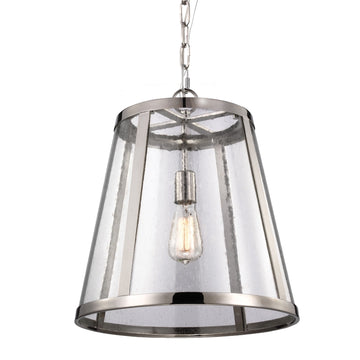 Murray Feiss 1 Bulb Polished Nickel Pendant - C140-P1289PN
