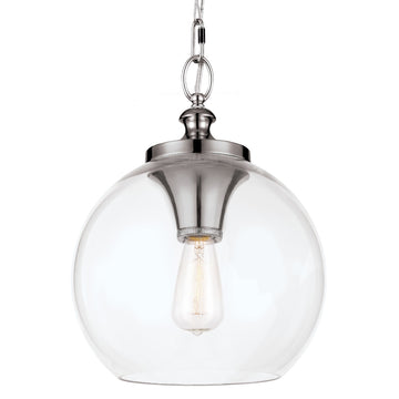 Murray Feiss 1 Bulb Polished Nickel Pendant - C140-P1307PN