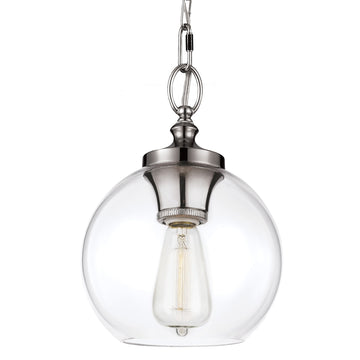 Murray Feiss 1 Bulb Polished Nickel Pendant - C140-P1308PN