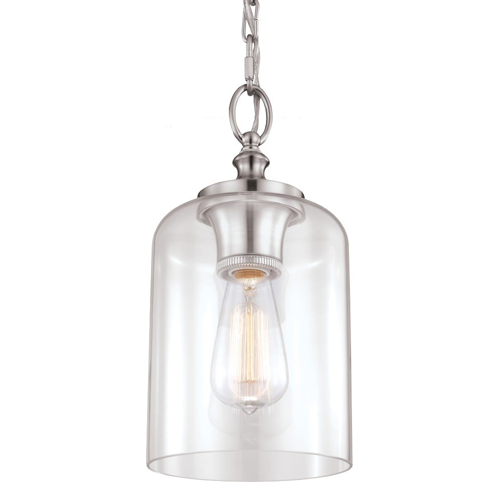 Murray Feiss 1 Bulb Brushed Steel Pendant - C140-P1310BS