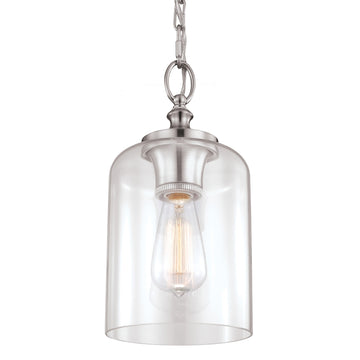 Murray Feiss 1 Bulb Brushed Steel Pendant - C140-P1310BS