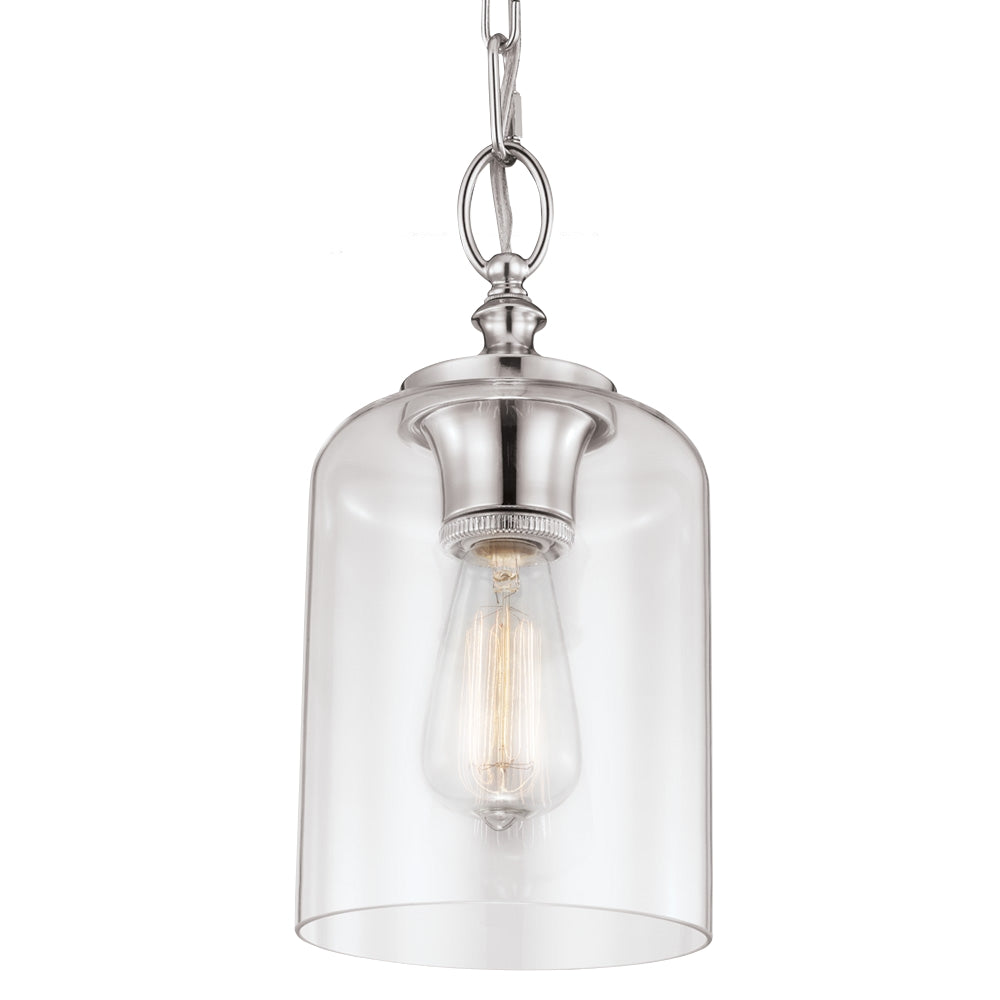 Murray Feiss 1 Bulb Polished Nickel Pendant - C140-P1310PN