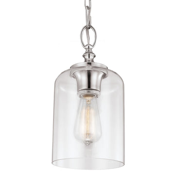 Murray Feiss 1 Bulb Polished Nickel Pendant - C140-P1310PN