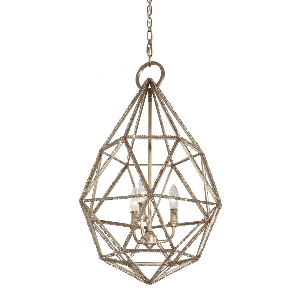 Murray Feiss 3 Bulb Burnished Silver Pendant - C140-P1312BUS
