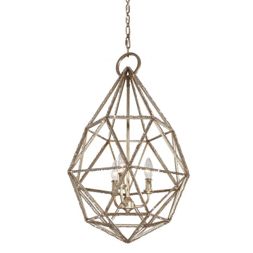 Murray Feiss 3 Bulb Burnished Silver Pendant - C140-P1312BUS