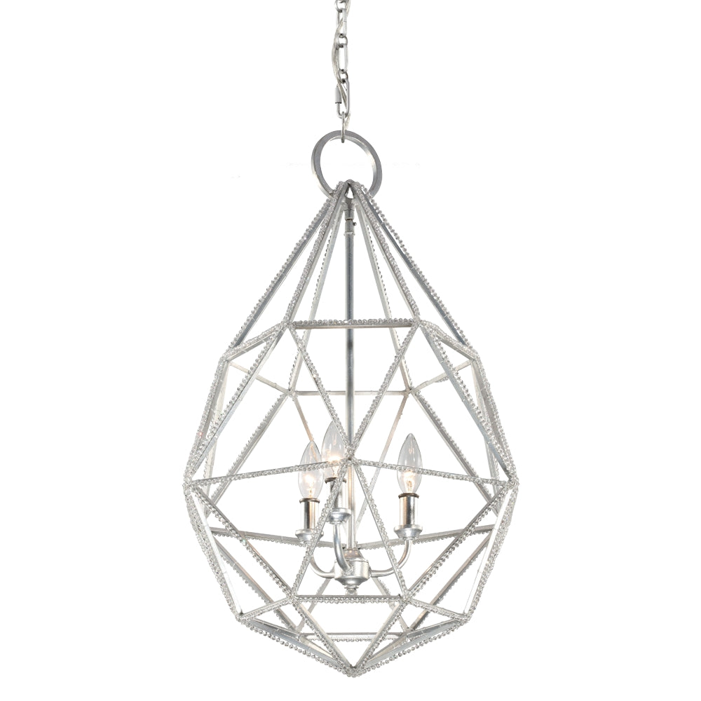 Murray Feiss 3 Bulb Silver Pendant - C140-P1312SLV