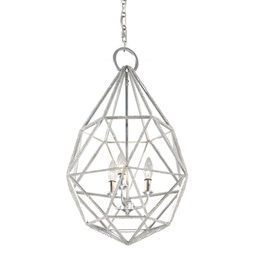 Murray Feiss 3 Bulb Silver Pendant - C140-P1312SLV
