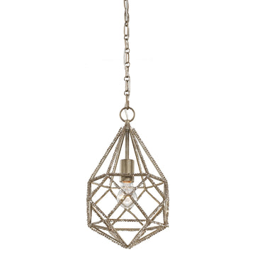 Murray Feiss 1 Bulb Burnished Silver Pendant - C140-P1313BUS