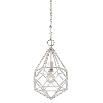 Murray Feiss 1 Bulb Silver Pendant - C140-P1313SLV