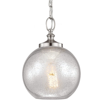 Murray Feiss 1 Bulb Brushed Steel Pendant - C140-P1318BS