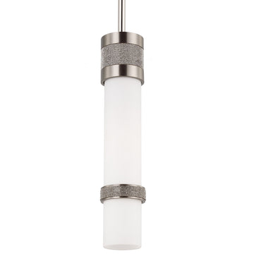 Murray Feiss 1 Bulb Brushed Steel Pendant - C140-P1324BS