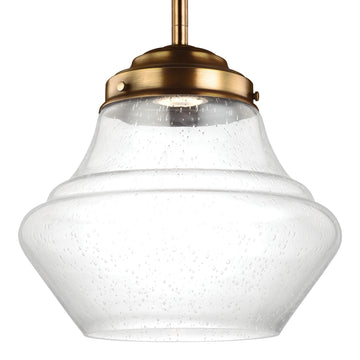 Murray Feiss 1L Alcott LED Pendant Aged Brass - C140-P1407AGB-LED
