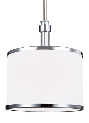 Murray Feiss 1 - Light Mini-Pendant Satin Nickel / Chrome - C140-P1417SN/CH