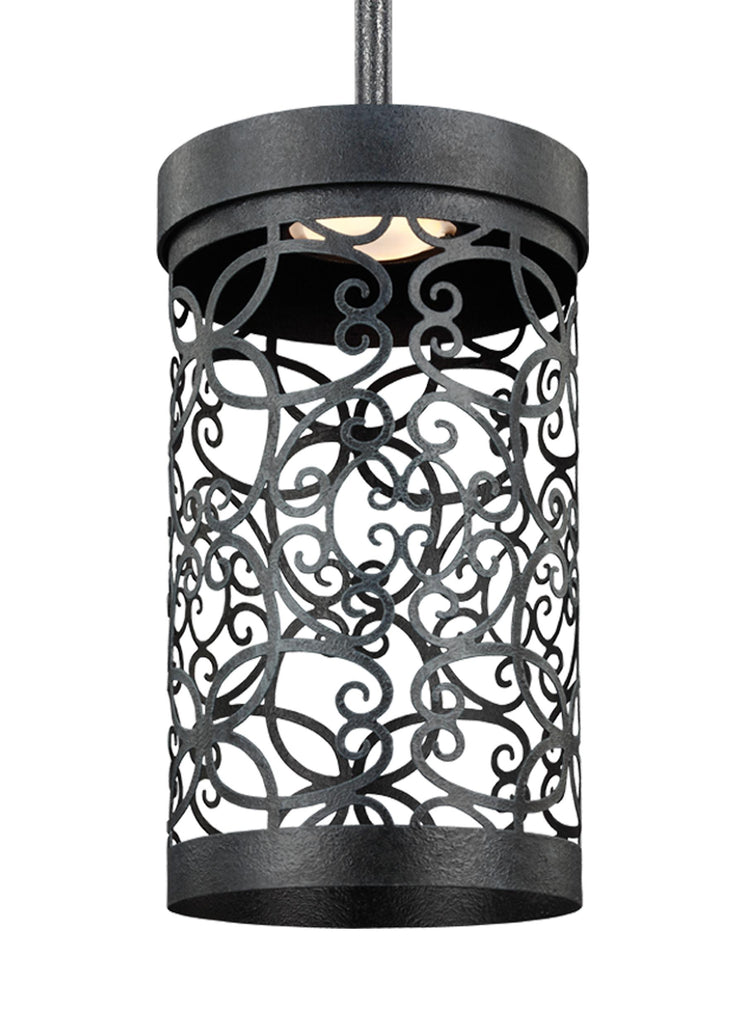 Murray Feiss 1 - Light Outdoor LED Mini-Pendant Dark Weathered Zinc - C140-P1419DWZ-LED
