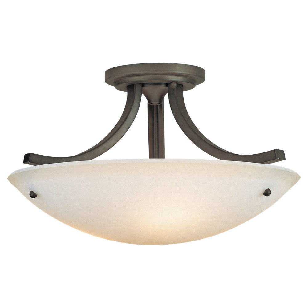 Murray Feiss 3 Bulb Oil Rubbed Bronze Semi flushmount - C140-SF189ORB