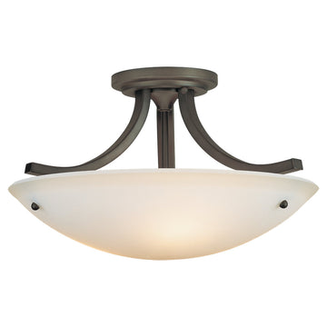 Murray Feiss 3 Bulb Oil Rubbed Bronze Semi flushmount - C140-SF189ORB