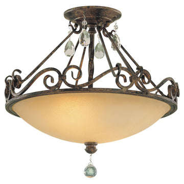 Murray Feiss 2 Bulb Mocha Bronze Semi flushmount - C140-SF190MBZ