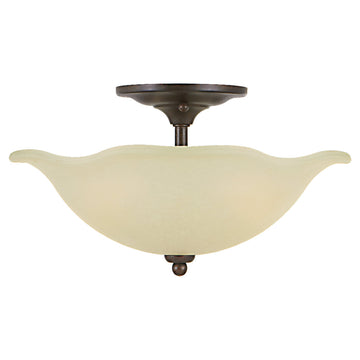 Murray Feiss 2 Bulb Grecian Bronze Semi flushmount - C140-SF212GBZ