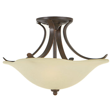 Murray Feiss 2 Bulb Grecian Bronze Semi flushmount - C140-SF213GBZ
