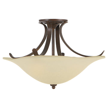 Murray Feiss 3 Bulb Grecian Bronze Semi flushmount - C140-SF214GBZ
