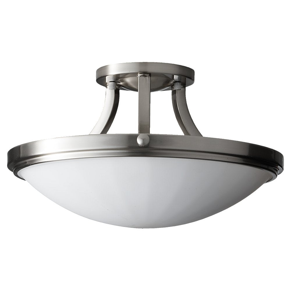Murray Feiss 2 Bulb Brushed Steel Semi flushmount - C140-SF283BS