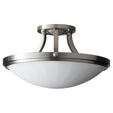 Murray Feiss 2 Bulb Brushed Steel Semi flushmount - C140-SF283BS