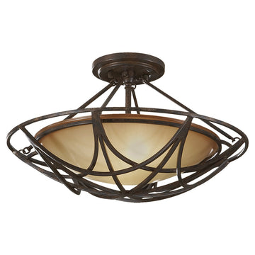 Murray Feiss 2 Bulb Mocha Bronze Semi flushmount - C140-SF286MBZ
