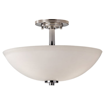 Murray Feiss 3 Bulb Polished Nickel Semi Flushmount - C140-SF308PN