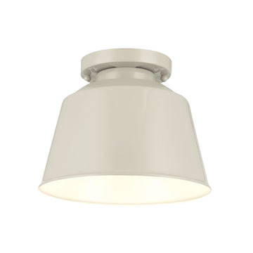 Murray Feiss 1 Bulb Hi Gloss Grey Outdoor Lantern Flushmount - C140-OL15013HGG