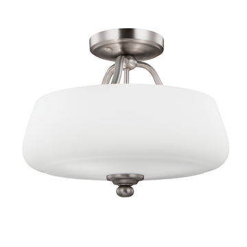 Murray Feiss 3 - Light Semi-Flush Satin Nickel - C140-SF317SN
