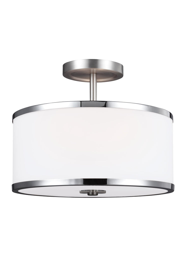 Murray Feiss 2 - Light Semi-Flush Satin Nickel / Chrome - C140-SF335SN/CH