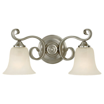Murray Feiss 2 Bulb Brushed Steel Vanity  - C140-VS10402-BS