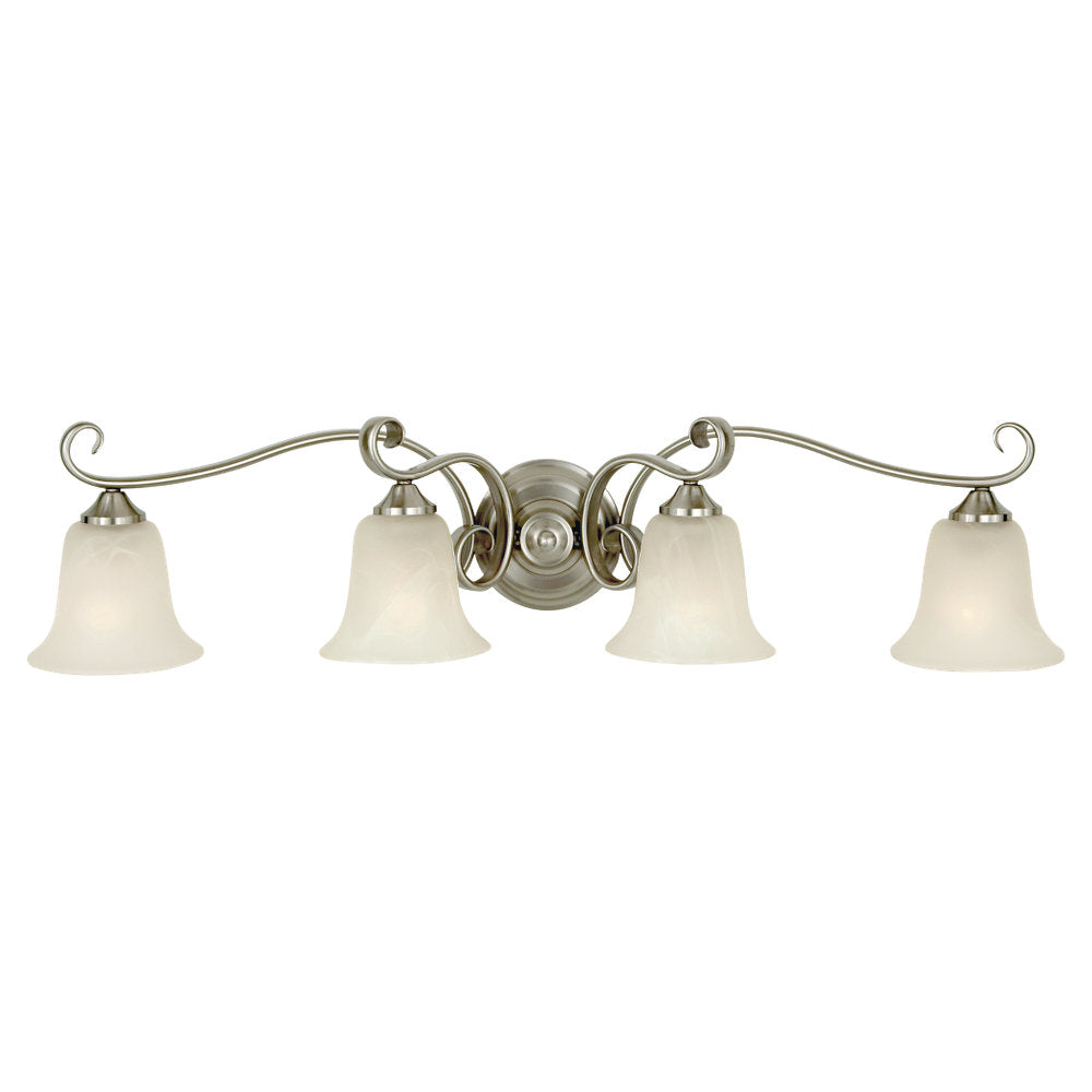 Murray Feiss 4 Bulb Brushed Steel Vanity  - C140-VS10404-BS
