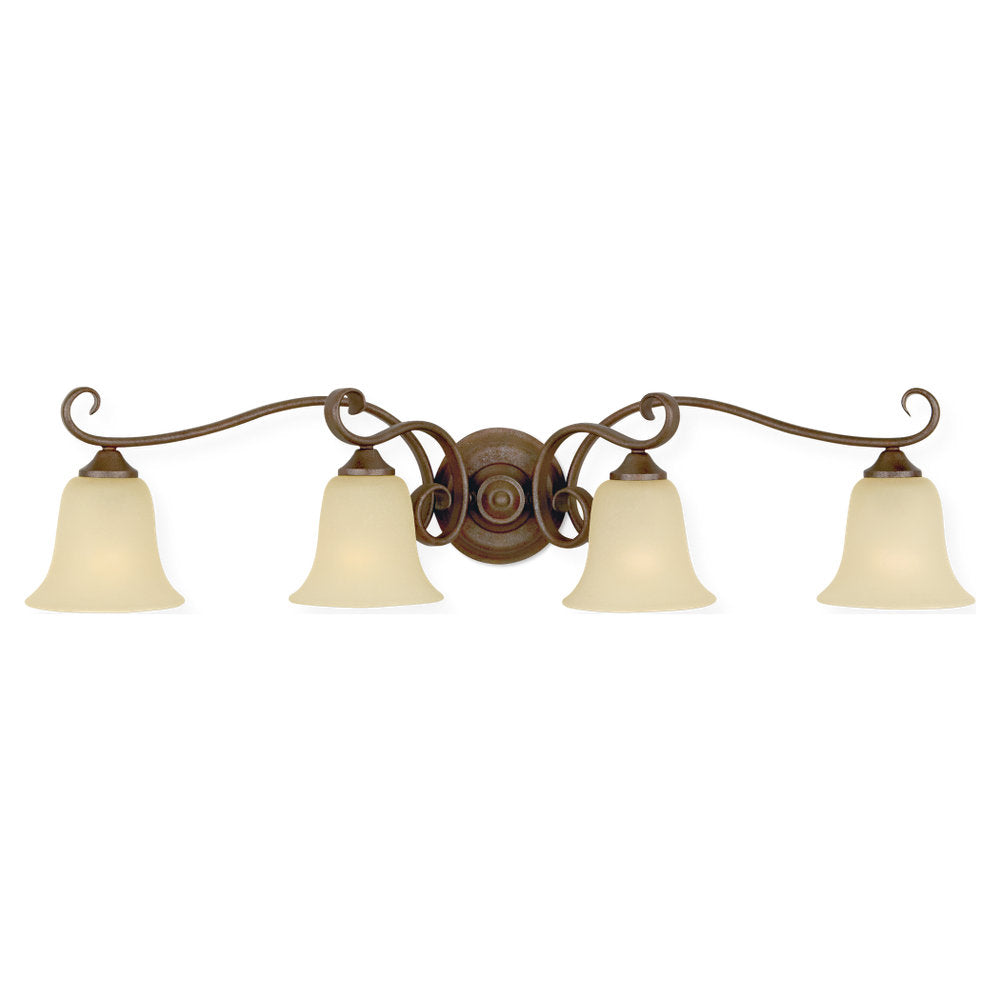 Murray Feiss 4 Bulb Corinthian Bronze Vanity  - C140-VS10404-CB