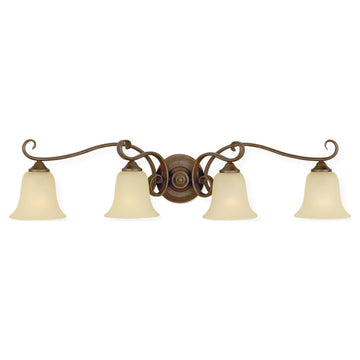Murray Feiss 4 Bulb Corinthian Bronze Vanity  - C140-VS10404-CB