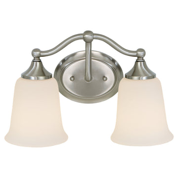 Murray Feiss 2 Bulb Brushed Steel Vanity  - C140-VS10502-BS