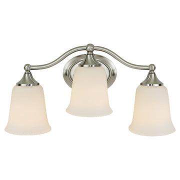 Murray Feiss 3 Bulb Brushed Steel Vanity  - C140-VS10503-BS