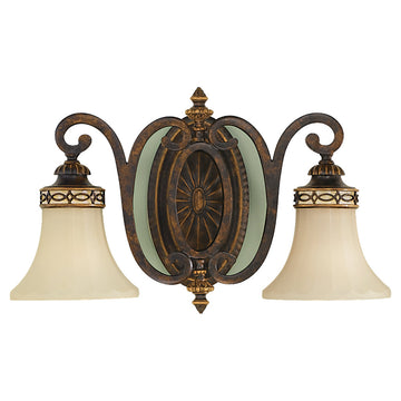 Murray Feiss 2 Bulb Walnut Vanity  - C140-VS11202-WAL