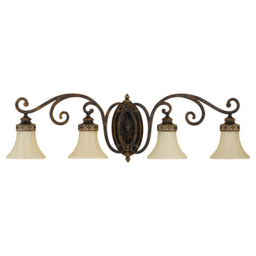 Murray Feiss 4 Bulb Walnut Vanity  - C140-VS11204-WAL