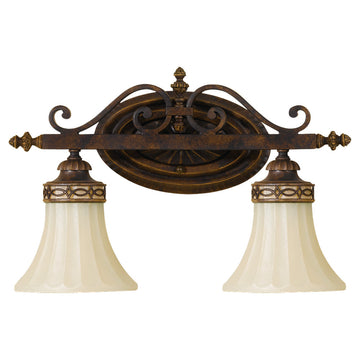 Murray Feiss 2 Bulb Walnut Vanity  - C140-VS12502-WAL