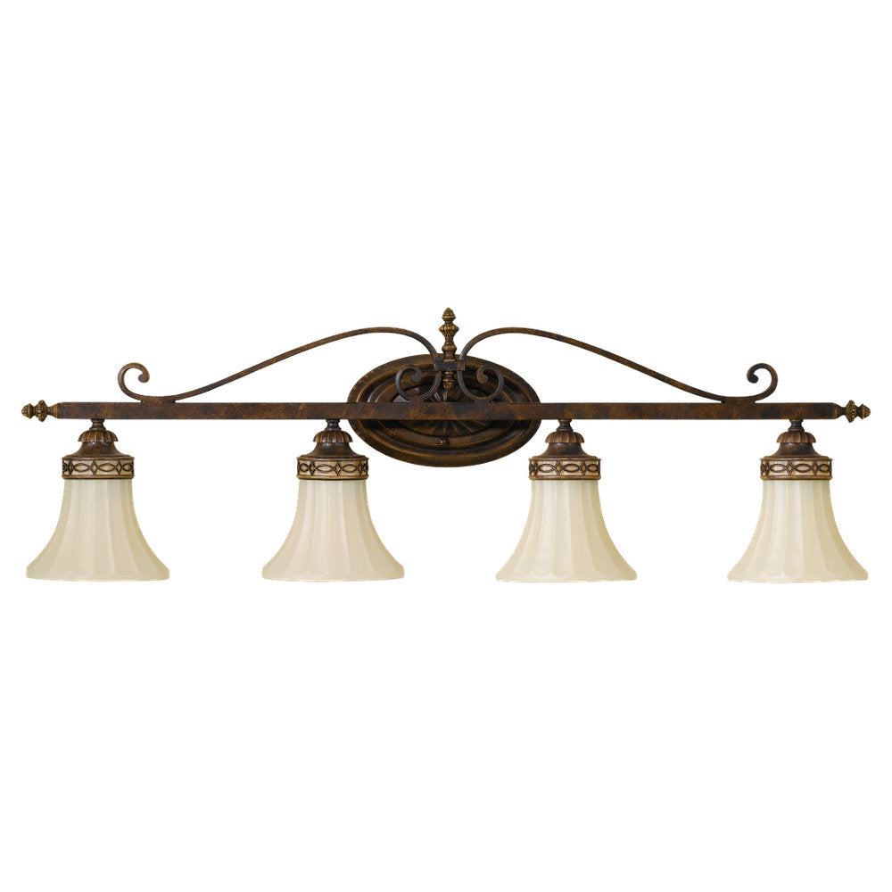 Murray Feiss 4 Bulb Walnut Vanity  - C140-VS12504-WAL