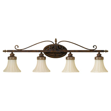 Murray Feiss 4 Bulb Walnut Vanity  - C140-VS12504-WAL