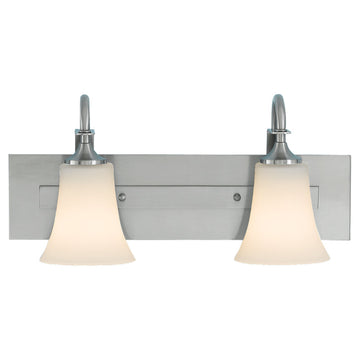 Murray Feiss 2 Bulb Brushed Steel  Vanity  - C140-VS12702-BS