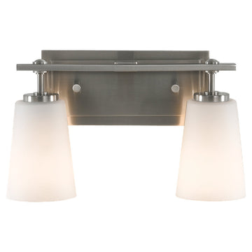Murray Feiss 2 Bulb Brushed Steel Vanity  - C140-VS14902-BS