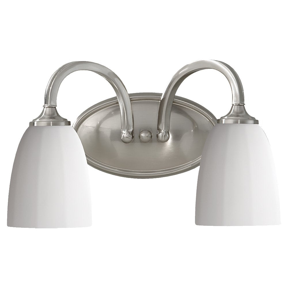 Murray Feiss 2 Bulb Brushed Steel Vanity Strip - C140-VS17402-BS